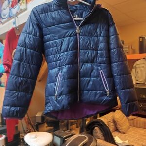 Michael Kors Women's Dark Blue Puffer Jacket